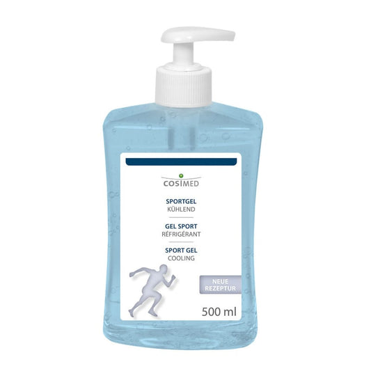 Sportgel kühlend von cosiMed - zur Kühlung von Haut und Muskeln nach Belastung, 500 ml Flasche - Med-Praxisbedarf