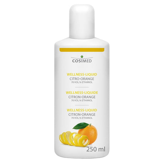 Wellness-Liquid Citro-Orange von cosiMed - erfrischendes Pflegeöl nach Sport oder Massage - Med-Praxisbedarf