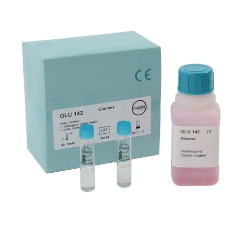 Testküvetten Glucose von diaglobal - 40 Stück gebrauchsfertig für Laboranalysen - Med-Praxisbedarf