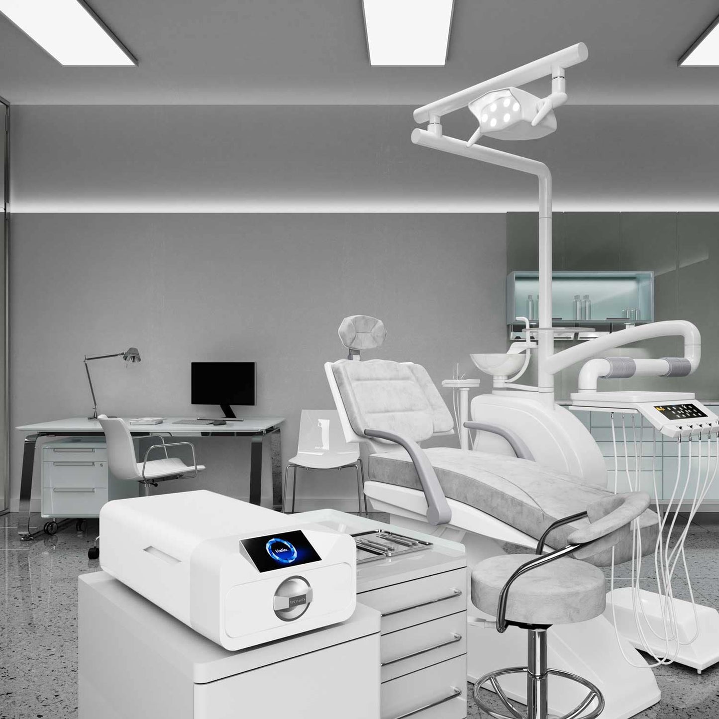Enbio S Sterilisator weiß - sicherer Verschluss und Dichtung für effektive Sterilisation - Med-Praxisbedarf