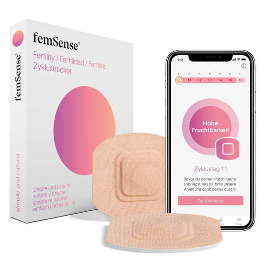 femSense Zyklustracker am Körper - Klebepatch zur Temperaturmessung, Zyklusüberwachung - Med-Praxisbedarf