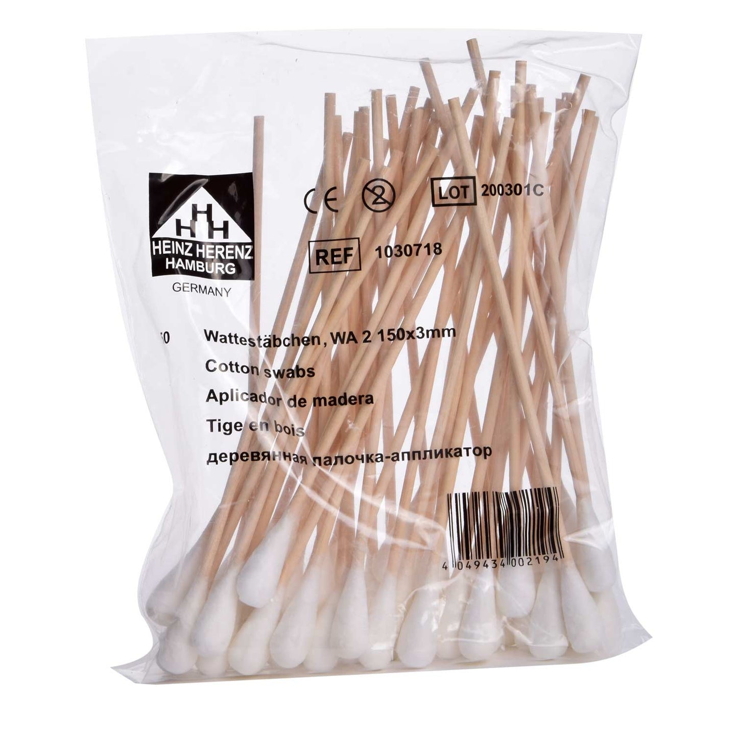Großer Watteträger mit Holzstab | EAN 4049434002194 | günstig kaufen
