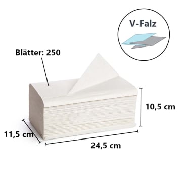 Packung onobon Papierhandtücher natur - praktische Lösung für medizinische Einrichtungen - Med-Praxisbedarf