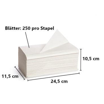 onobon Papierhandtücher aus Spender - 1-lagige naturfarbene Handtücher im Gebrauch - Med-Praxisbedarf