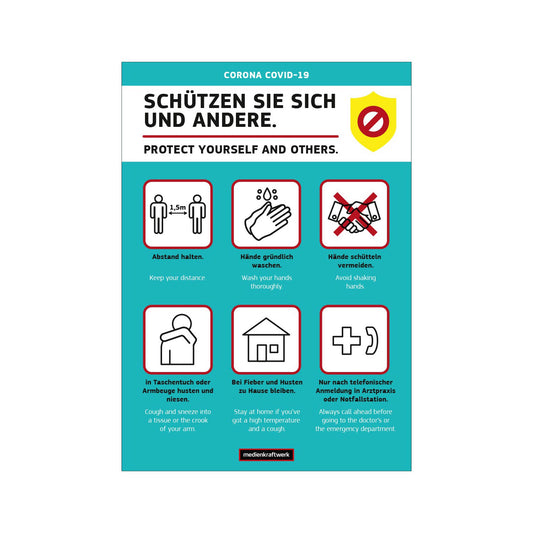 Hygiene-Hinweis DIN A2 | günstig kaufen