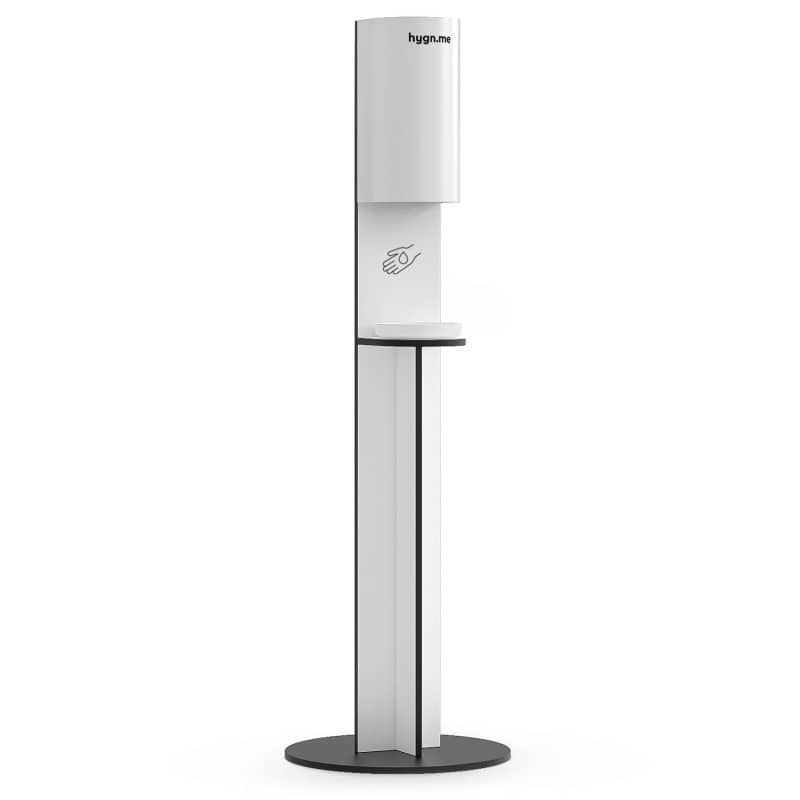 hygn.me Station III in Praxis - designstarker Spender für Händedesinfektion - Med-Praxisbedarf