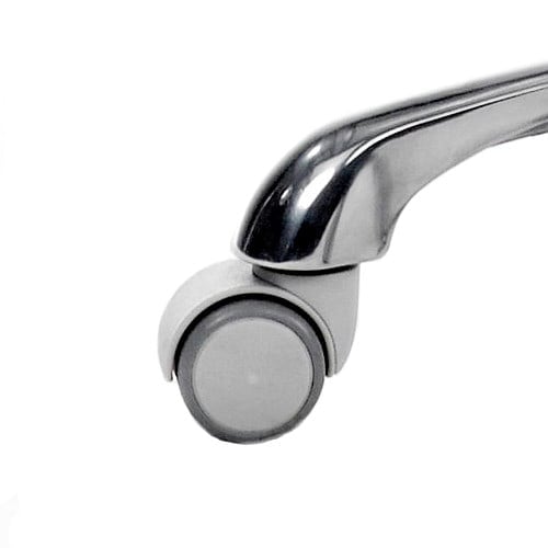 Hartbodenrollen für Drehstühle - 5 Rollen für Drehhocker auf harten Böden - Med-Praxisbedarf