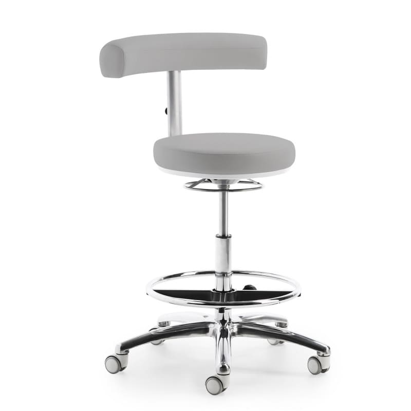 MyQuIZZ Hocker von der Seite - ergonomische Sitzfläche für lange Nutzung - Med-Praxisbedarf