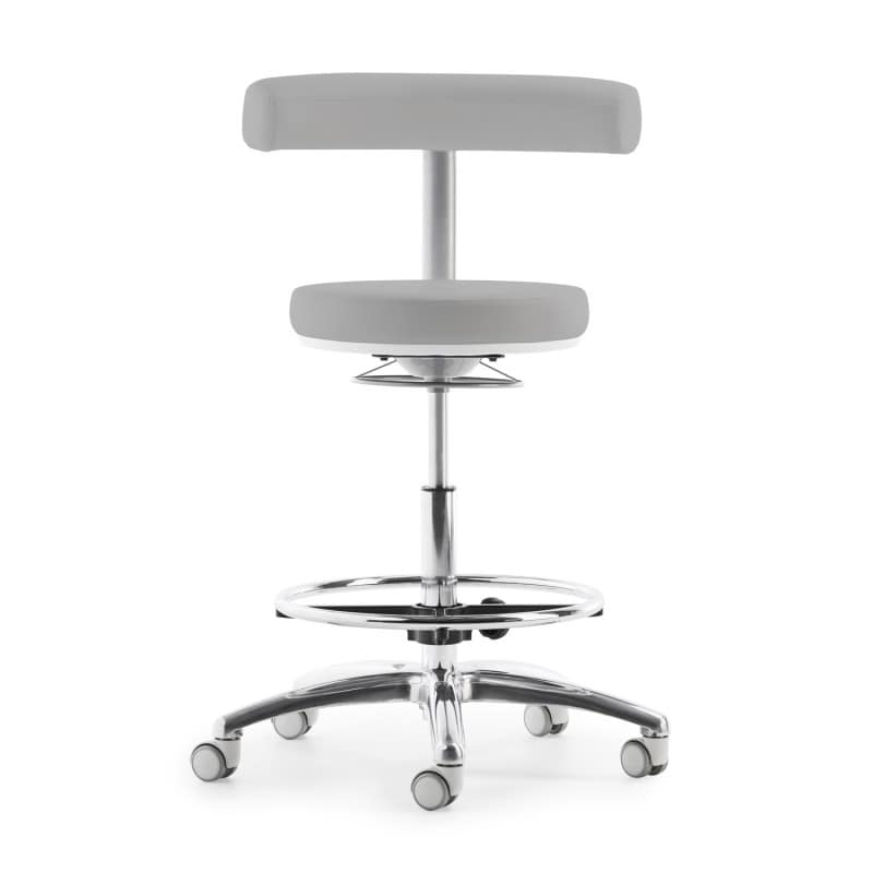 MyQuIZZ Hocker Frontansicht - schlichtes Design für medizinische Einrichtungen - Med-Praxisbedarf