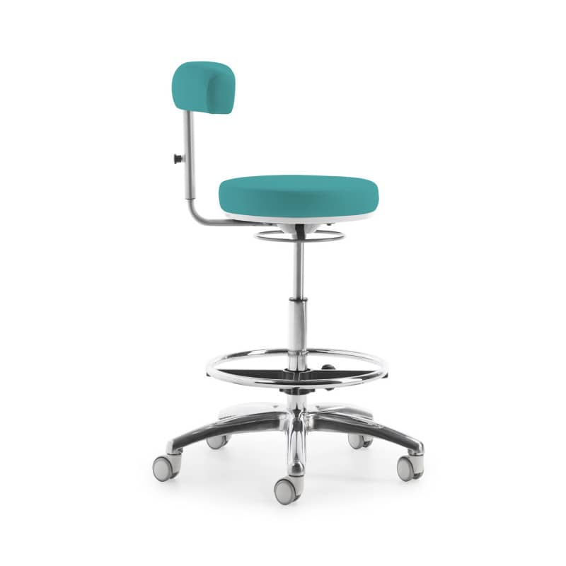 Höhenverstellbarer MyQuIZZ Hocker - einfache Sitzanpassung von 54 cm auf 74 cm - Med-Praxisbedarf
