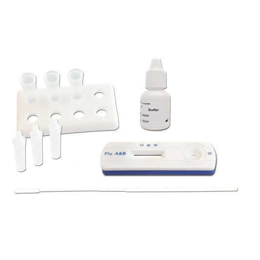 Influenza A & B Schnelltest für Antigennachweis - qualitativer Nasenabstrich-Test, möLab - Med-Praxisbedarf