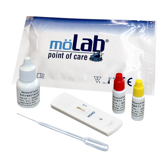 mö-quick Mononukleose-Schnelltest von möLab - Nachweis von IM Antikörpern für die Diagnostik - Med-Praxisbedarf