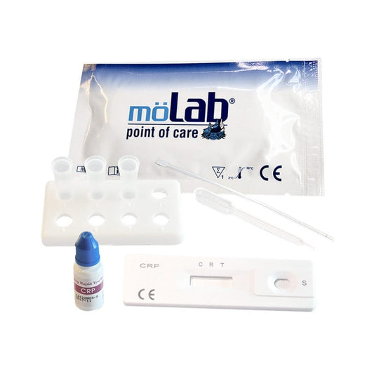 möLab CRP-Schnelltest Einzeltest - semi-quantitativ für Vollblut, Serum, Plasma - Med-Praxisbedarf