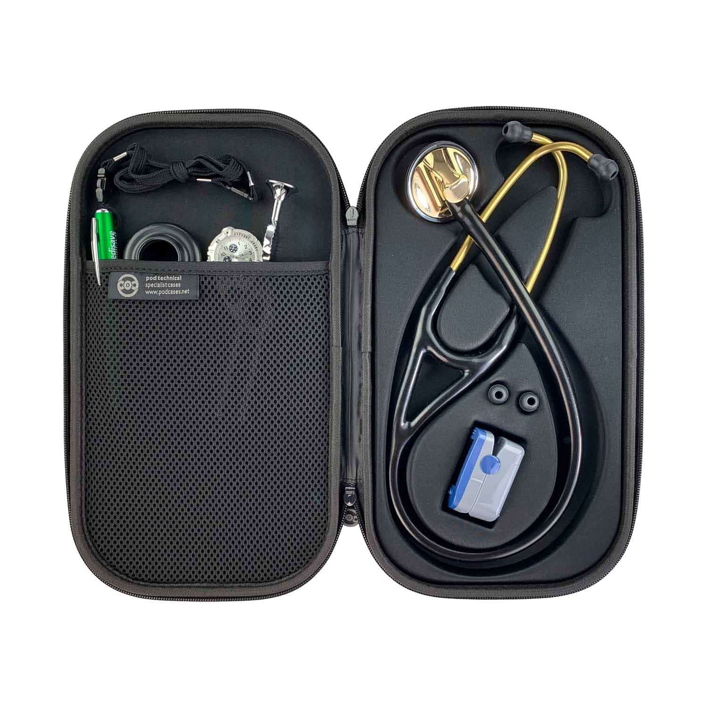 cardiopod II Stethoskop-Tasche für Littmann Stethoskope - universelle, vorgeformte Schutzhülle - Med-Praxisbedarf