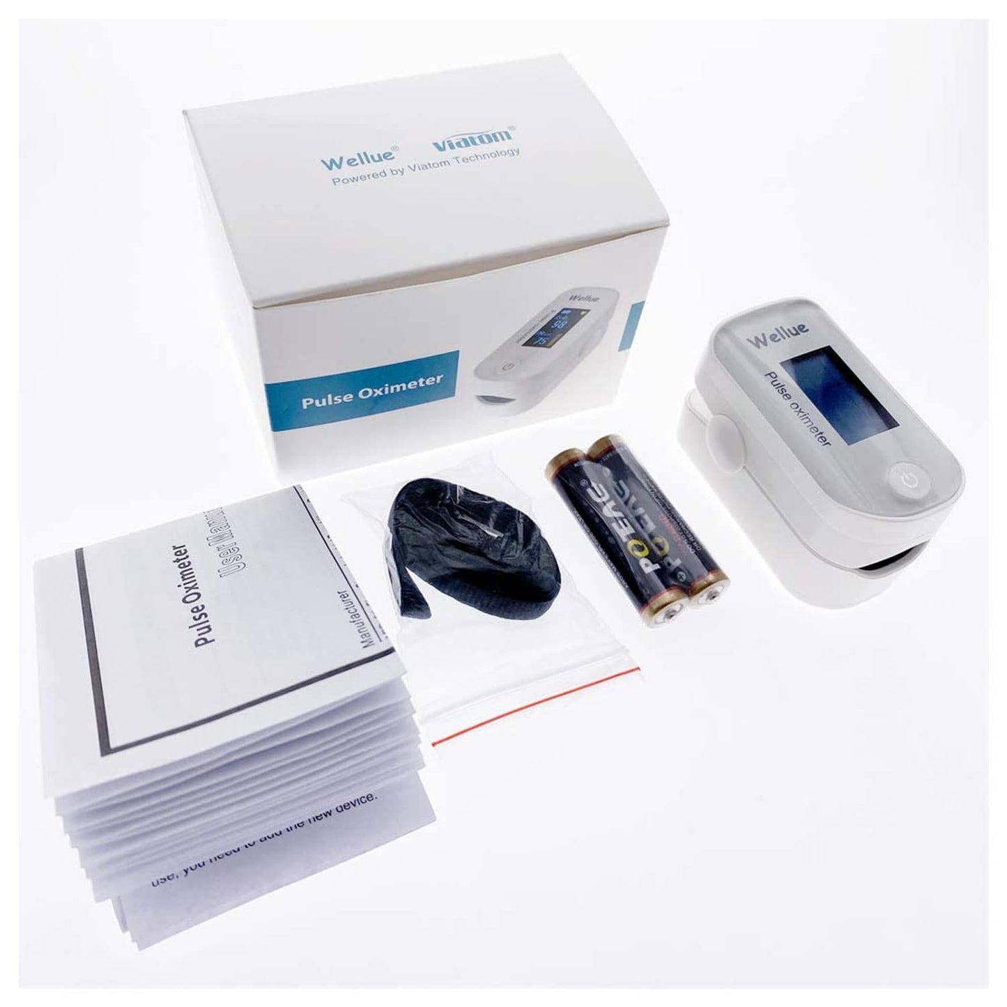 Bluetooth Pulsoximeter FS20F von Viatom - kompaktes medizinisches Messgerät für den Finger - Med-Praxisbedarf