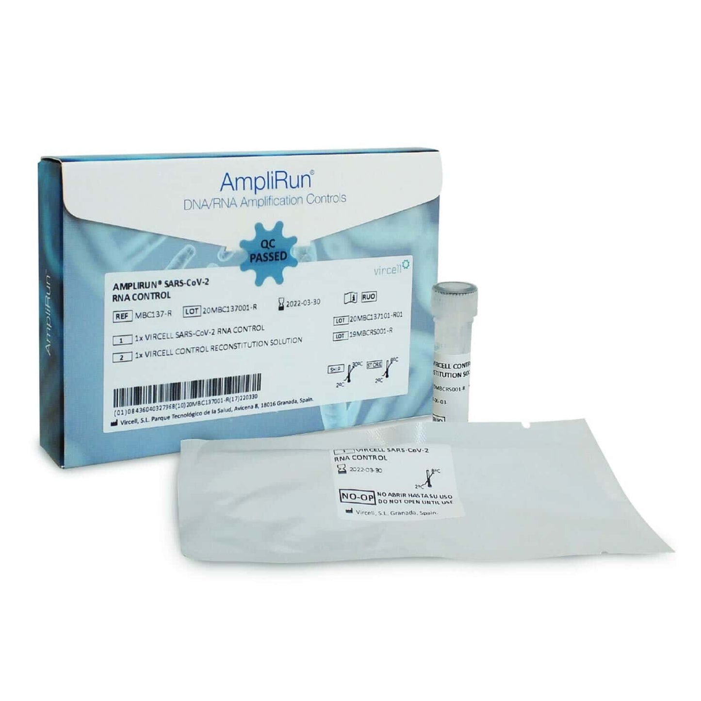 AMPLIRUN SARS-CoV-2 RNA-Kontrolle für PCR-Tests - Positive Kontrolle zum Nachweis von Coronavirus - Med-Praxisbedarf
