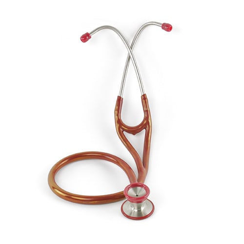 Stethoskop Cardiology professional 200 von Teqler - Detailansicht des Schlauchs und Ohrbügel - Med-Praxisbedarf